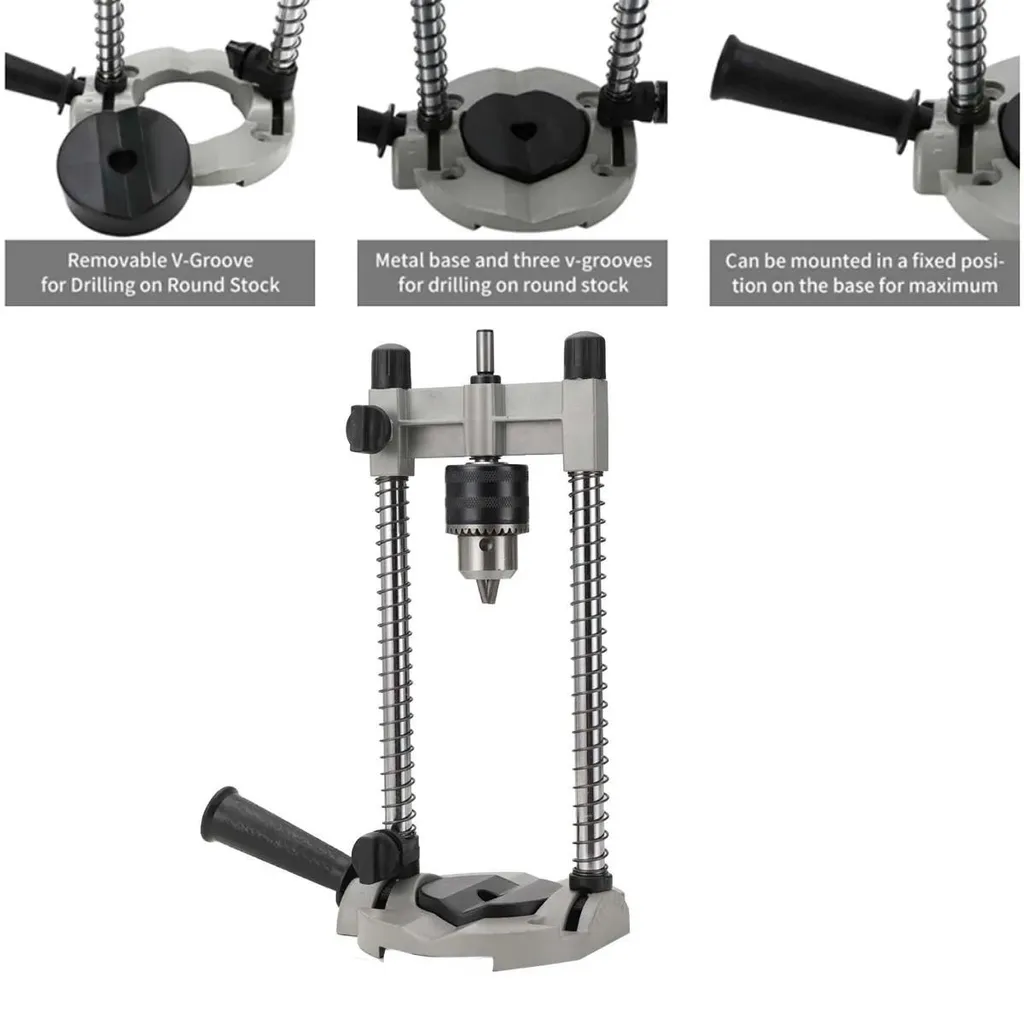 Guide de perçage réglable pour le bois, support de précision mobile - 10