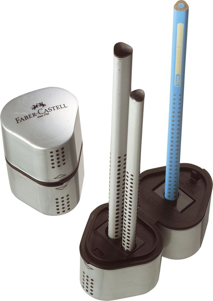 FABER-CASTELL Dreifachspitzdose Grip 2001 silber Image du produit 