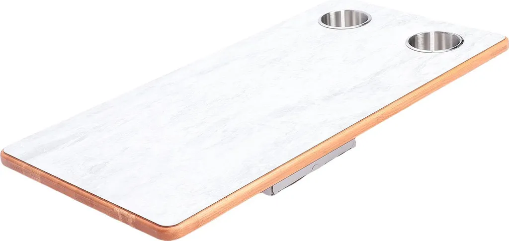 Plateau de table anti-renversement en bois massif pour camping-cars