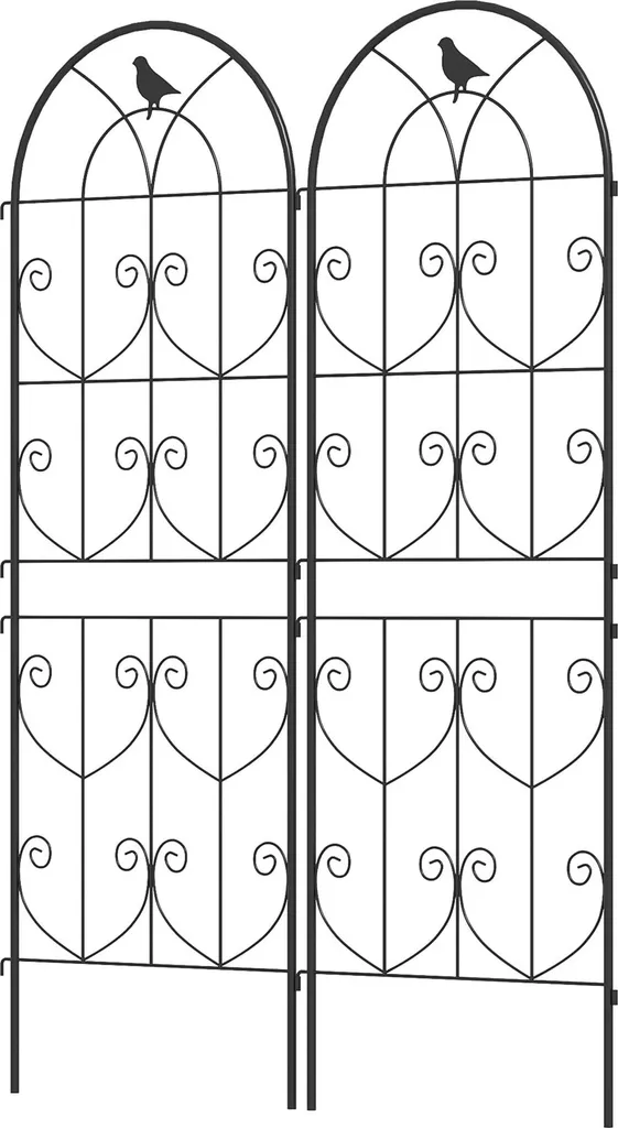 Échelle de Jardin pour Rosiers et Fleurs Grimpantes en Métal 150 cm