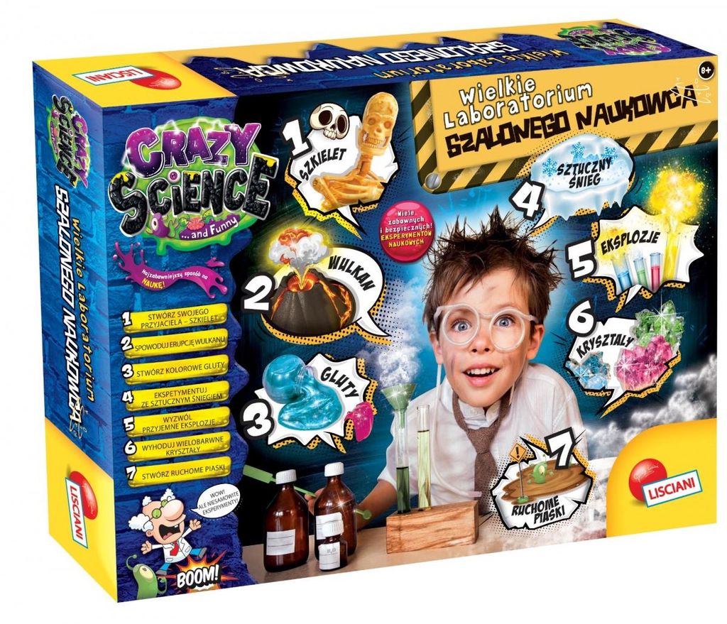 Laboratórium šialeného vedca 7 v 1 Crazy Science Obrázok produktu 