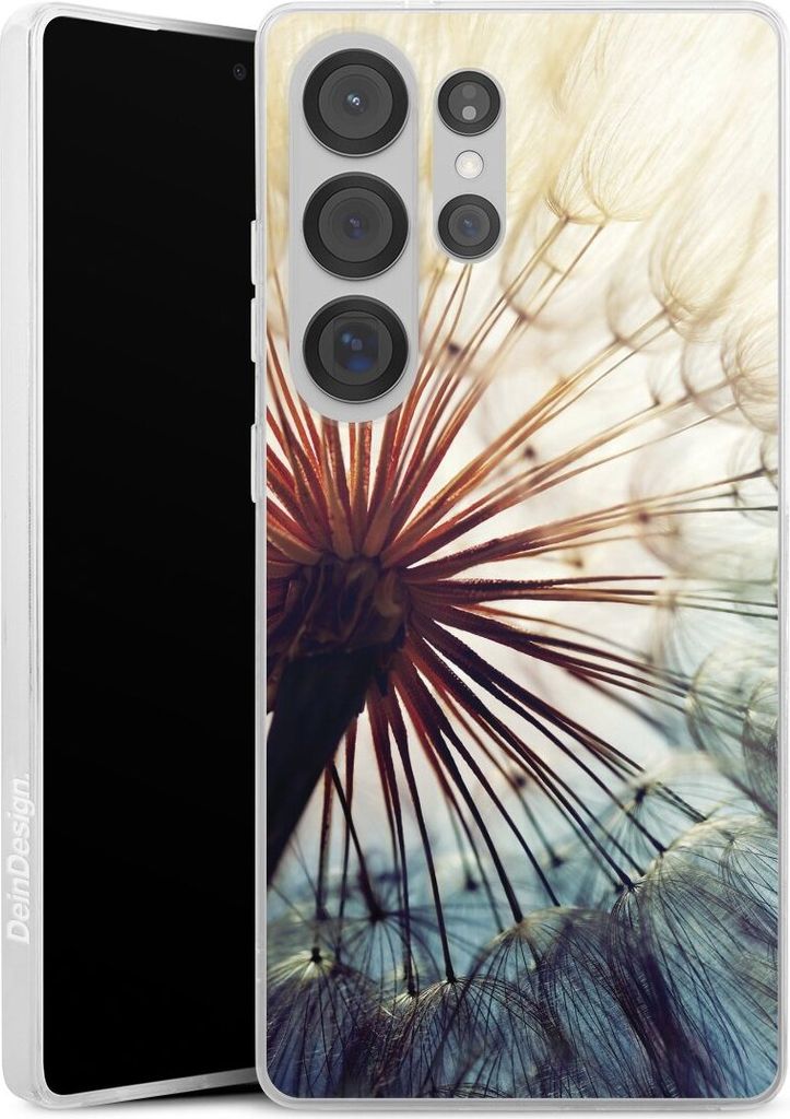 DeinDesign Slim Hülle für Samsung Galaxy S25 Ultra Silikon Case Ultra Dünn Handyhülle Blumen Fotografie Pusteblume