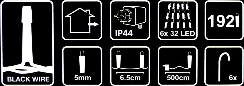 Ambiance osvetlenie stožiara so 192 LED diódami 208 cm Obrázok produktu 9