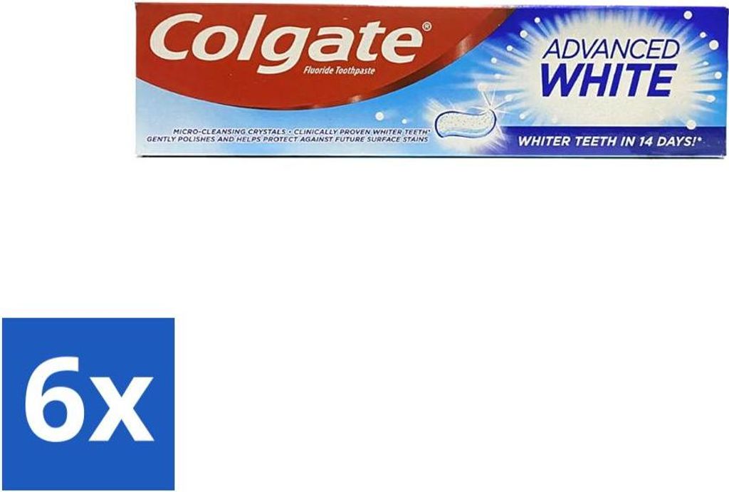 Colgate - Advanced White - Zahnpasta - 100ml - Vorteilspack - 6 Stücke