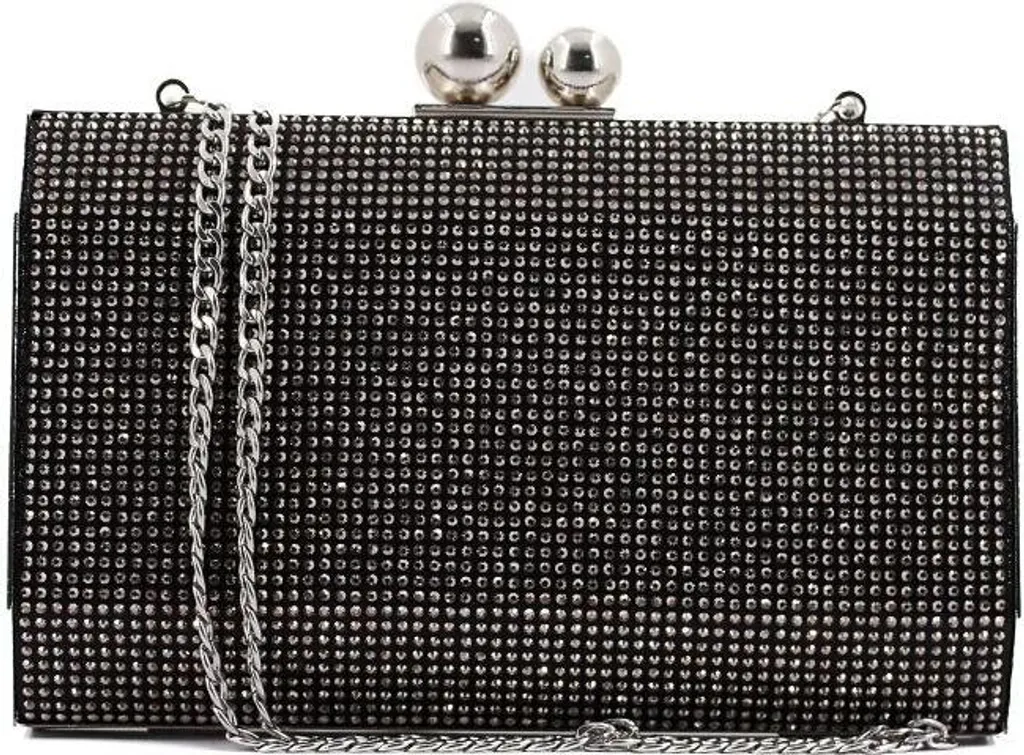 Pochette de Cérémonie Noire Menbur 858790001m - Sac de Soirée Chic