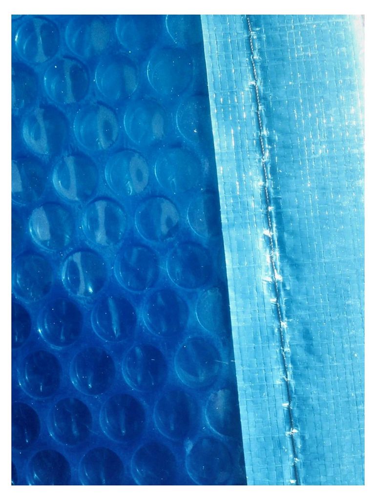 Solarplane, Solarfolie, Wärmefolie mit 410 mμ für runden Pool 500 cm, mit verstärktem Rand