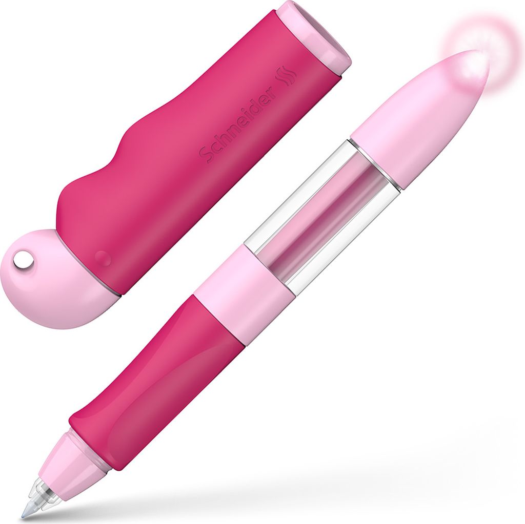 Schneider Tintenroller Base Senso Rosa-Pink, Schreiblernstift mit Drucksensor
