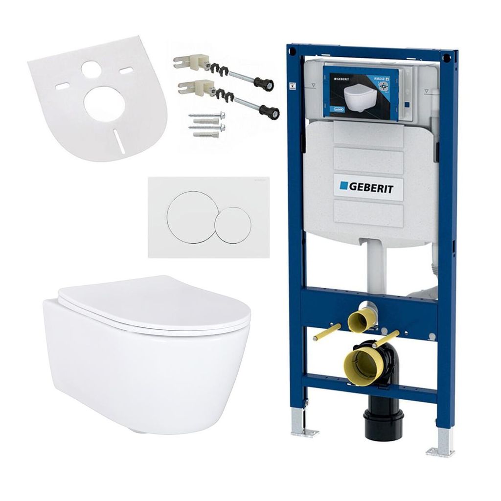 Geberit WC-Komplettset AL5509-SET, mit WC, Vorwandelement, Produktbild 