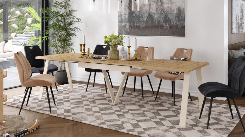 Design Esstisch ZAV-1 ausziehbar XXL 140 - 290 cm Esszimmertisch Tisch