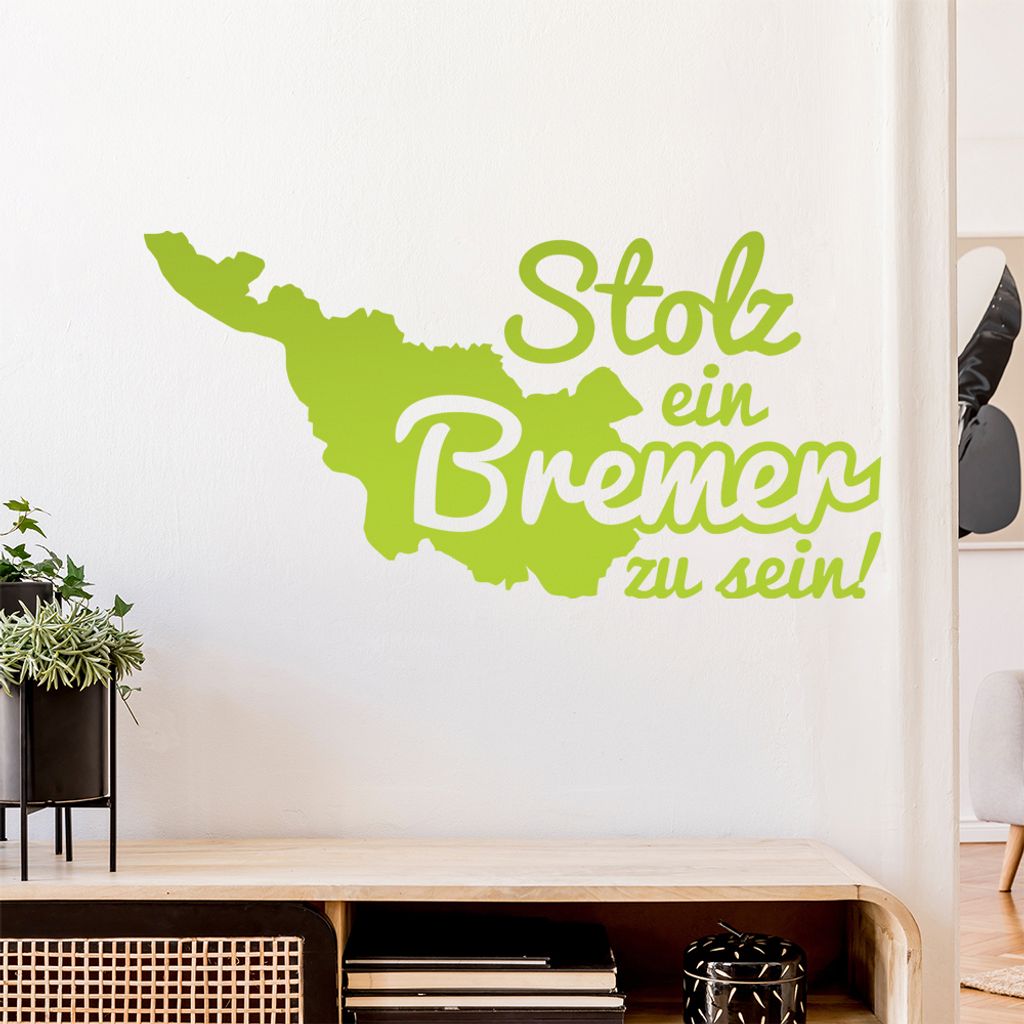 Bremen Bremer Stolz Wandtattoo Wandaufkleber Wall Sticker - Dekoration, Küche, Wohnzimmer, Schlafzimmer, Badezimmer