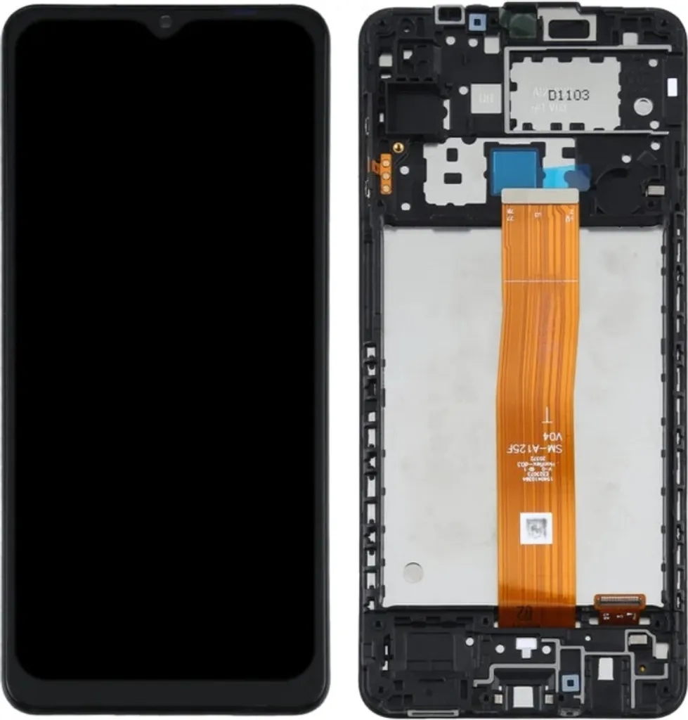Solution Écran Cassé Samsung Galaxy A12 : Bloc LCD Tactile IPS et Cadre - 2