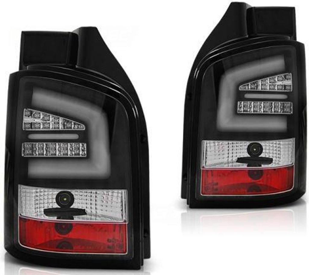 LED Lightbar Rückleuchten für VW T5 Bj. 03-09 Schwarz (Heckklappe)