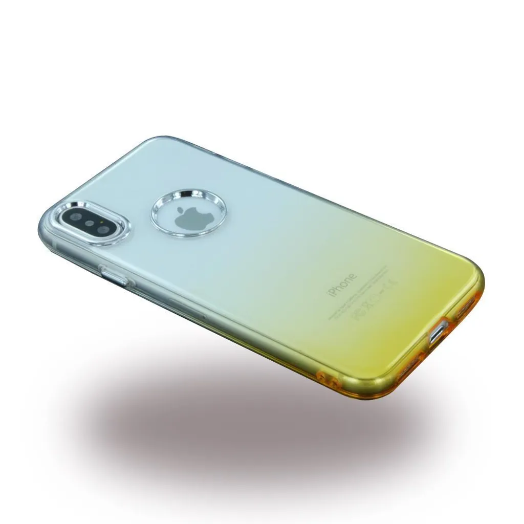 Protection iPhone X Or pour Usage Quotidien - Coque Silicone Grip Soft