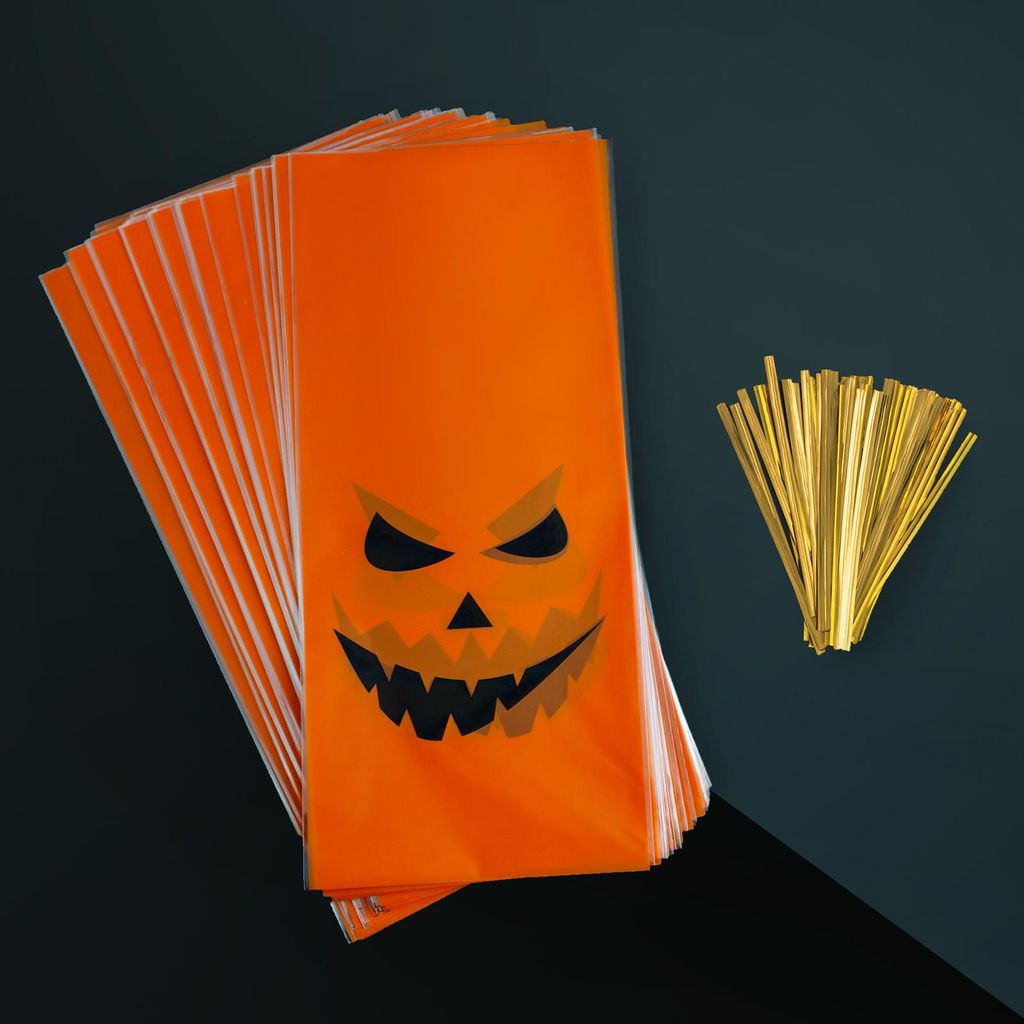 PRECORN Halloween Süßigkeiten Tüten – 50er Set Produktbild 