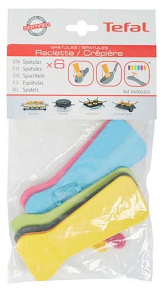 Tefal kit 6 palette spatole colorate Raclette Pietra Ollare Immagine del prodotto 