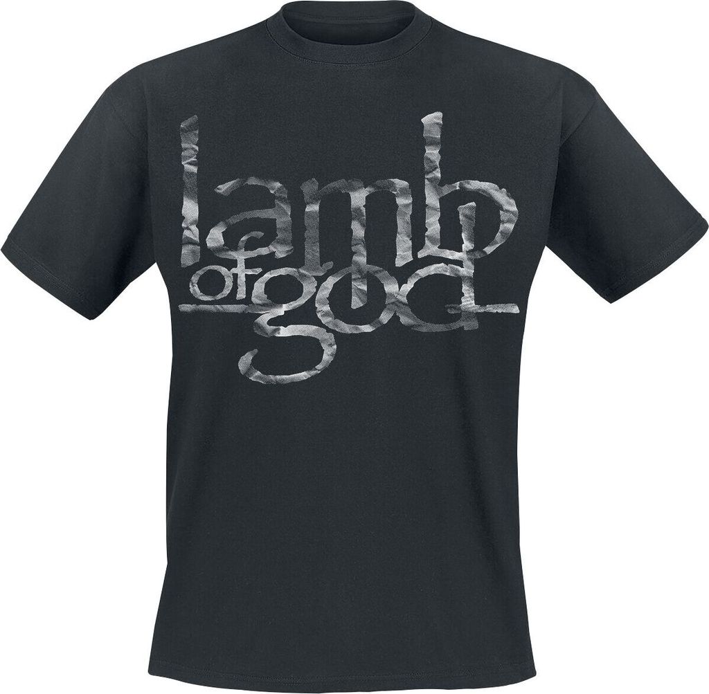 Lamb Of God T-Shirt Herren Large Stacked Logo schwarz S