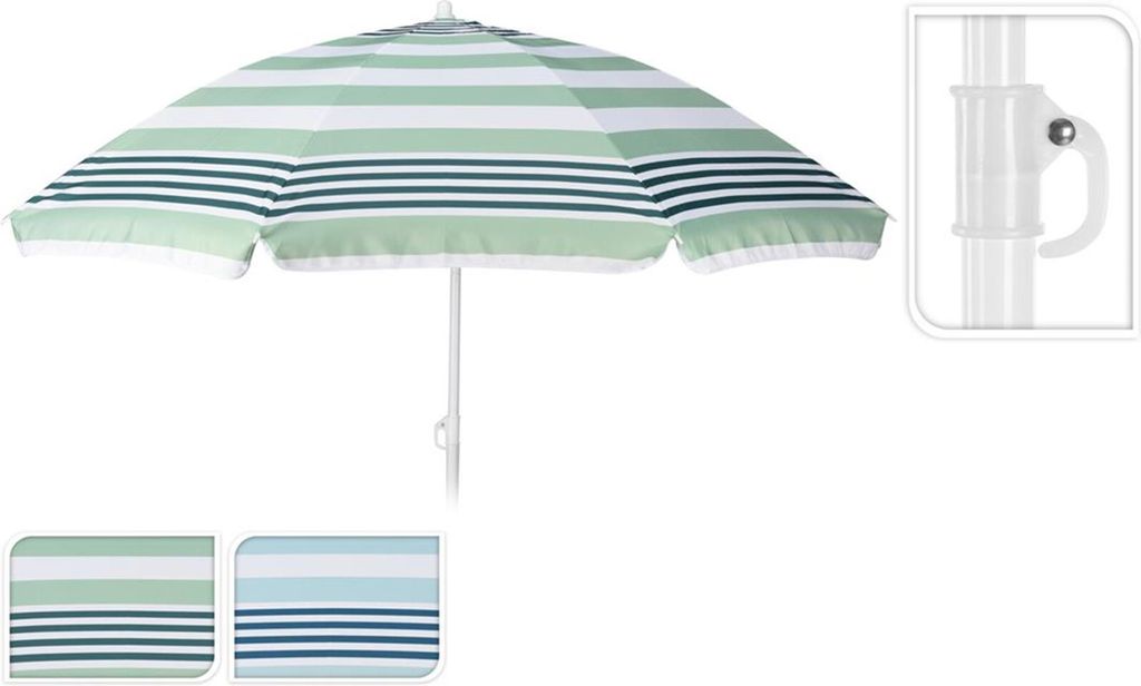 Pro Garden Strandparasol Ø180 cm Streifen