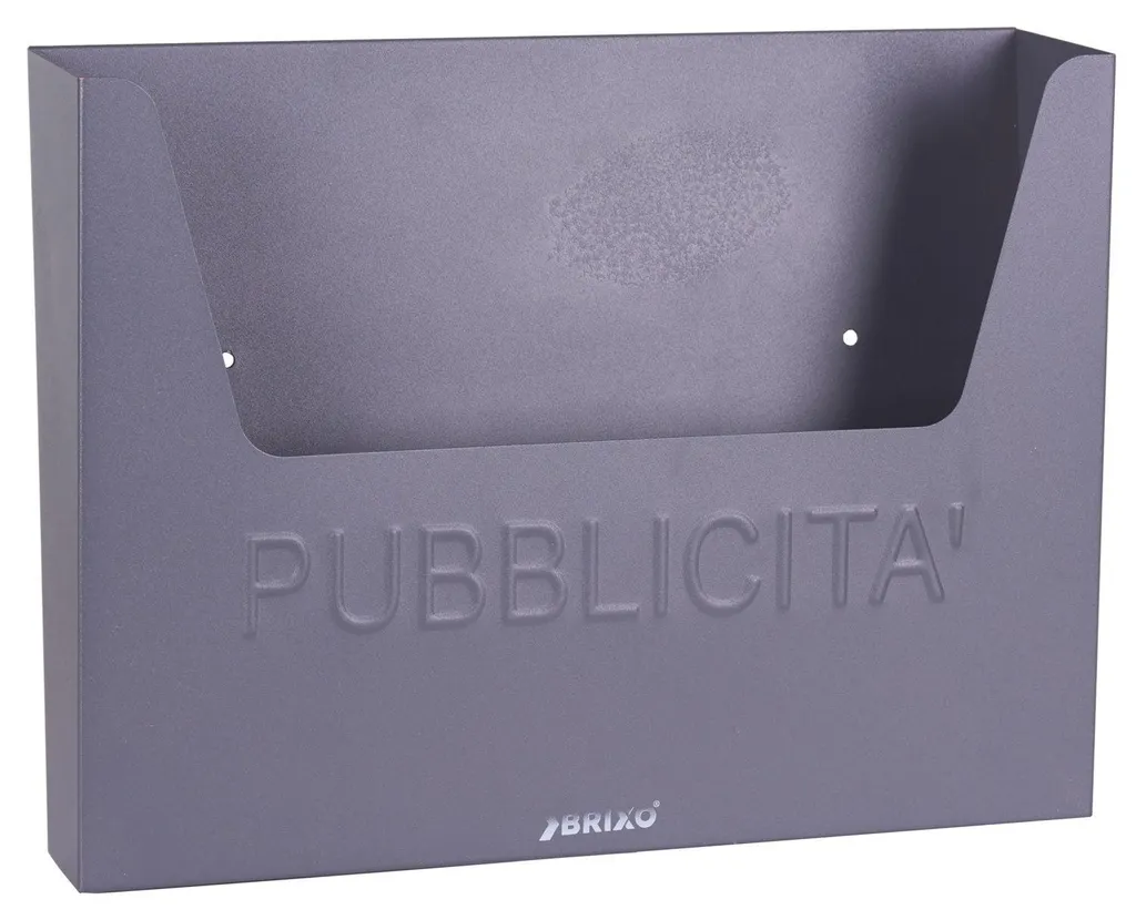 Boîte aux lettres Brixo Reclame L34xP5xH25.5 cm en fonte d'acier
