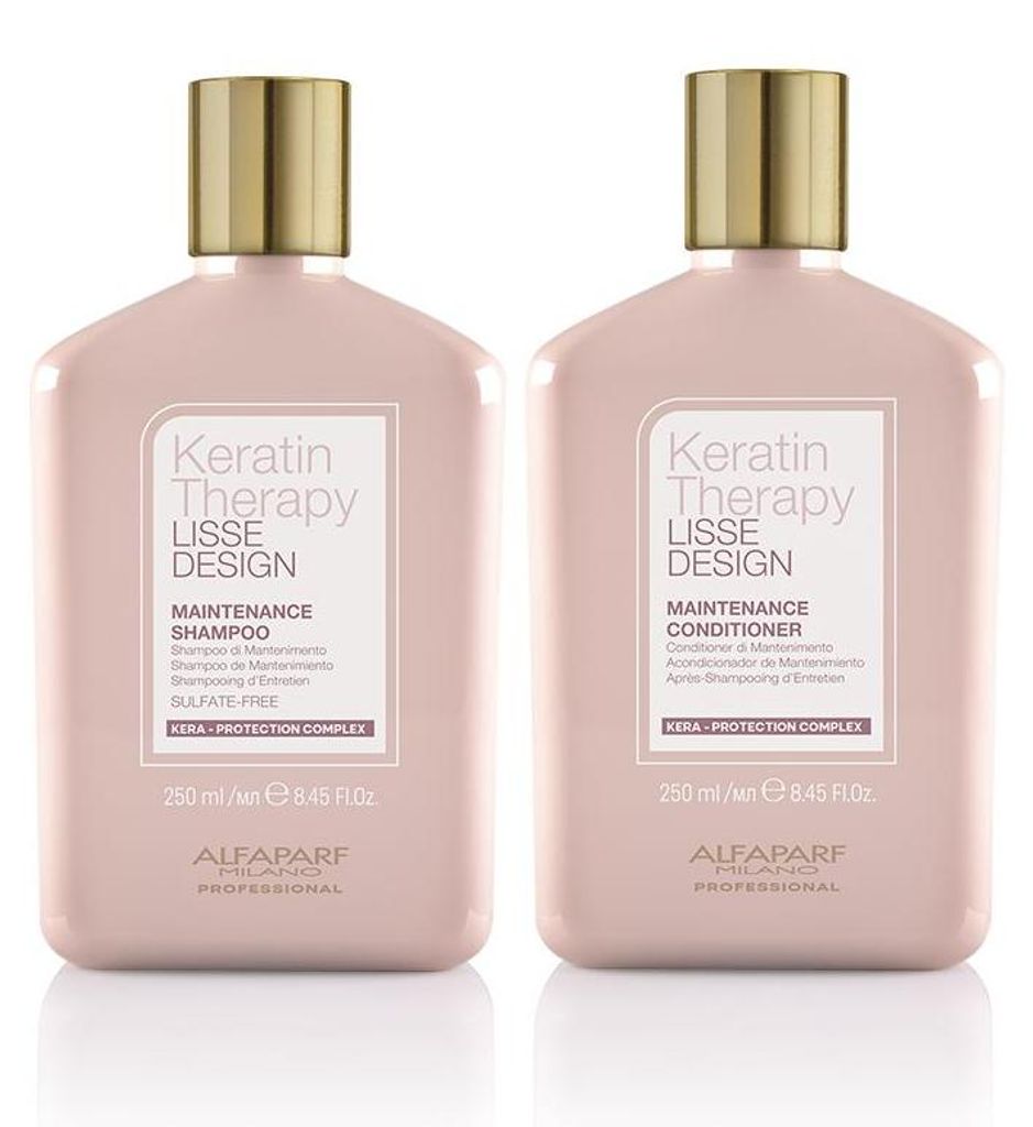 Alfaparf Keratin Therapy Lisse Design Maintenance Shampoo 250ml + Conditioner 250ml