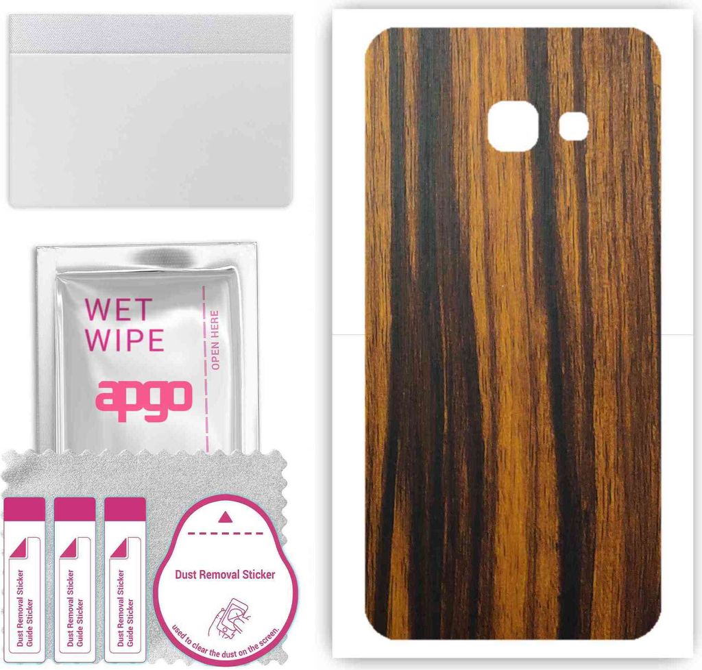 apgo Rückseite Schutzfolie, Skin, kompatibel mit Samsung Galaxy A3 (2017), Hinten Displayschutzfolie aus Vinylfolie, kratzfest, einfache Montage -...