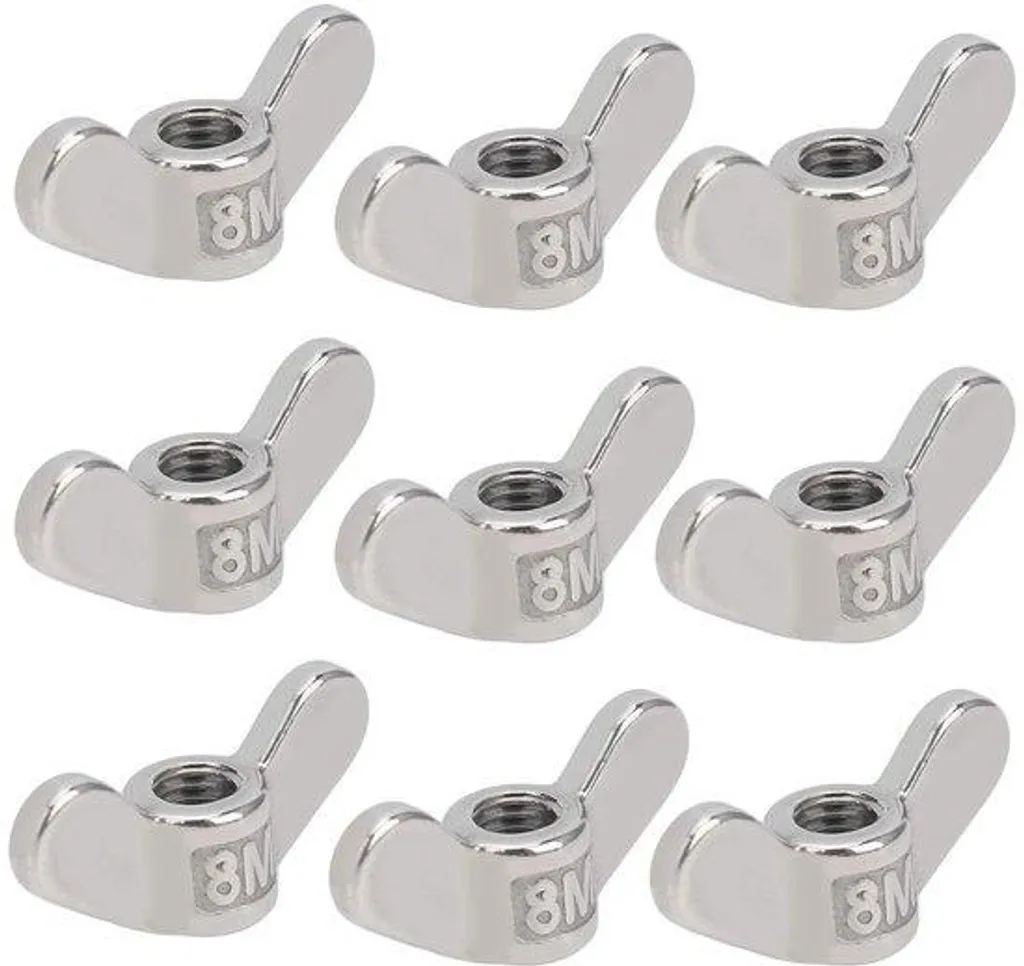 Écrous à oreilles M8 inox 304 inoxydable - Matériel de fixation 10pcs
