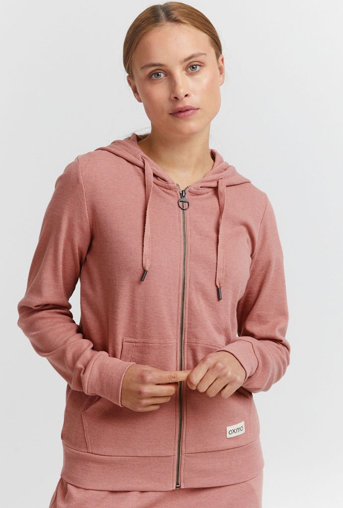 OXMO OXLova - 21950050ME Damen Sweatjacke Kapuzenjacke Hoodie mit Kapuze