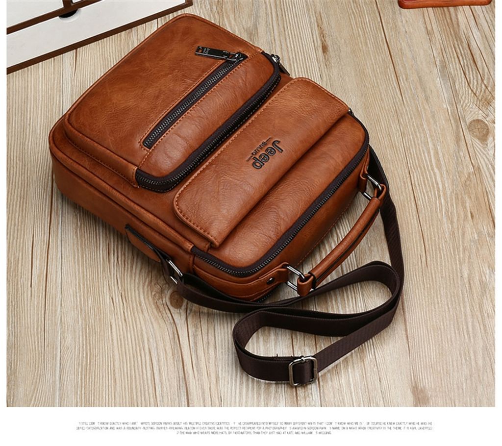 JEEP BULUO Big Size Umhängetasche Herrenhandtaschen Produktbild 4