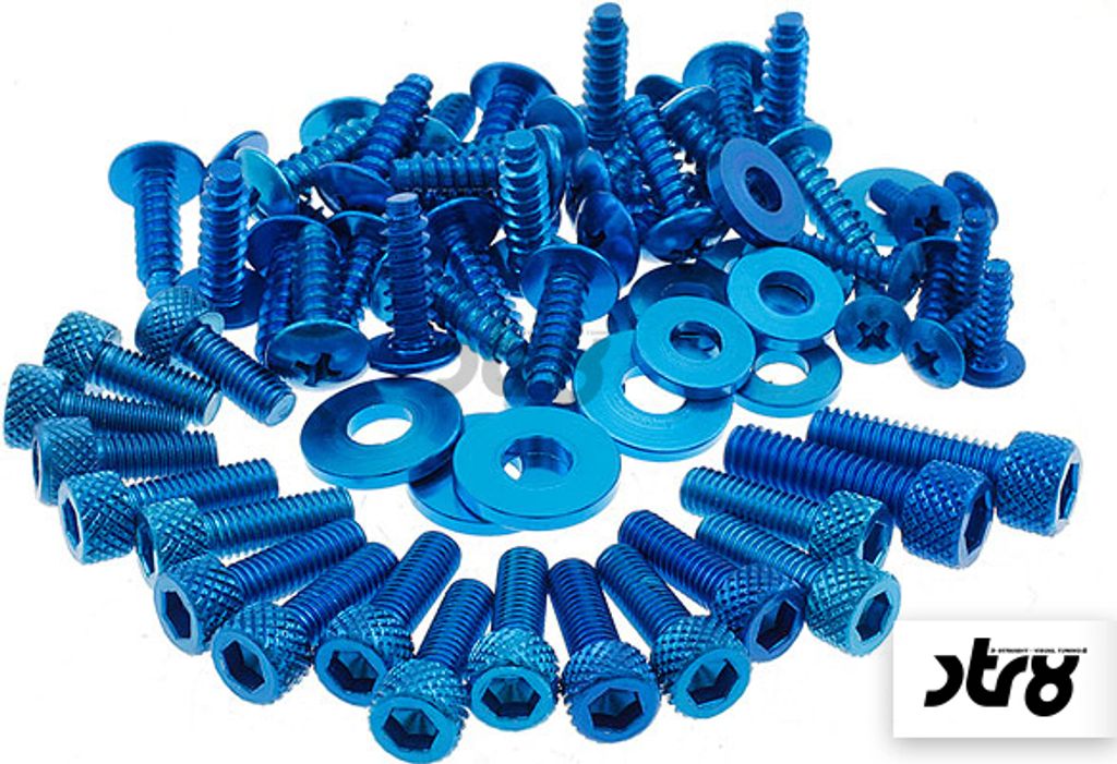 STR8 Verkleidungsschraubenset kompatibel mit MBK Nitro / für Yamaha Aerox 50ccm blau(AUSLAUF)