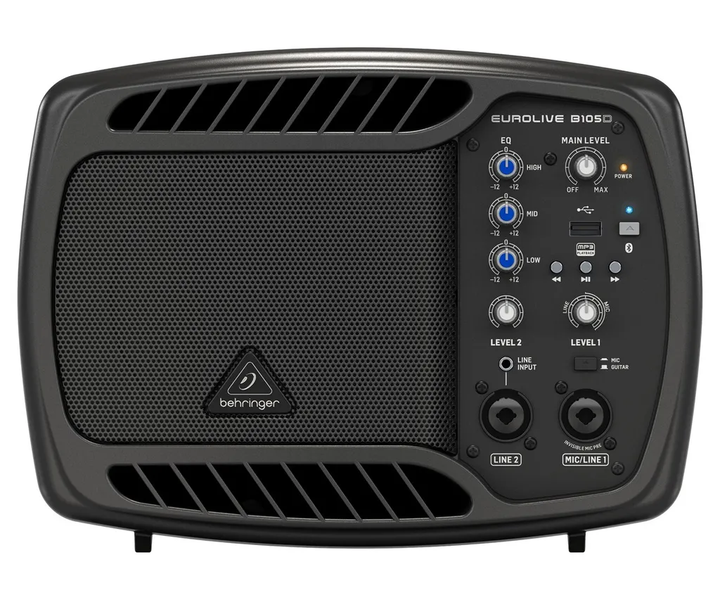 Behringer B105D Enceinte Mobile 50W Bluetooth et Port USB MP3 Intégré