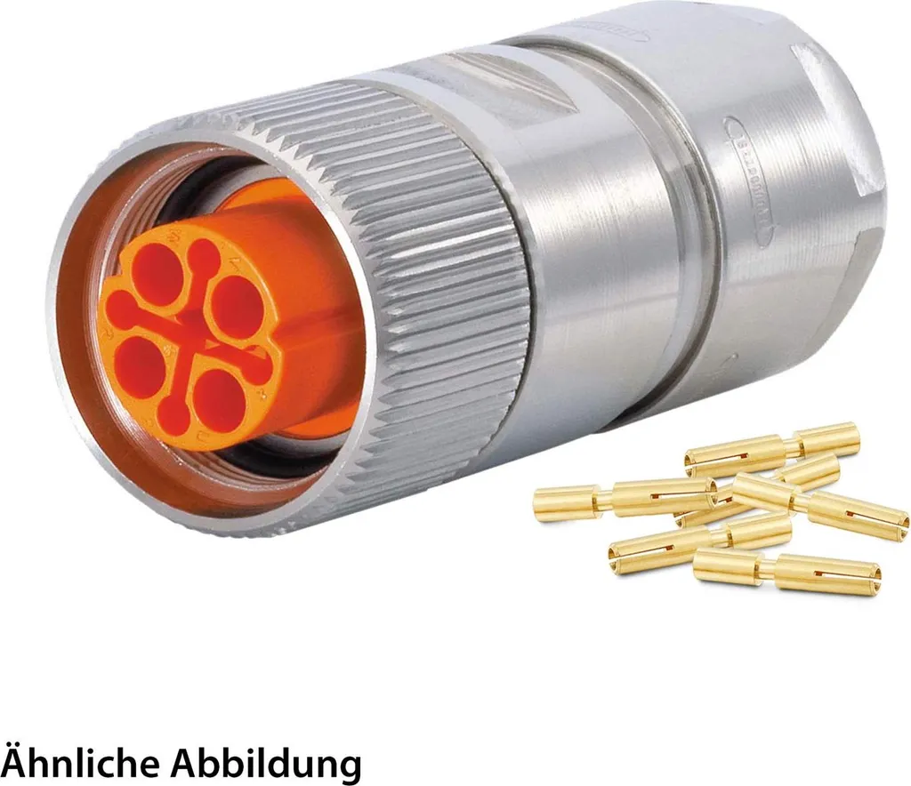 SET HUMMEL incl. contatti M16 INOX Connettore cavo Inserto a crimpare diritto Numero di poli 15 poli 3+12, presa Uscita cavo