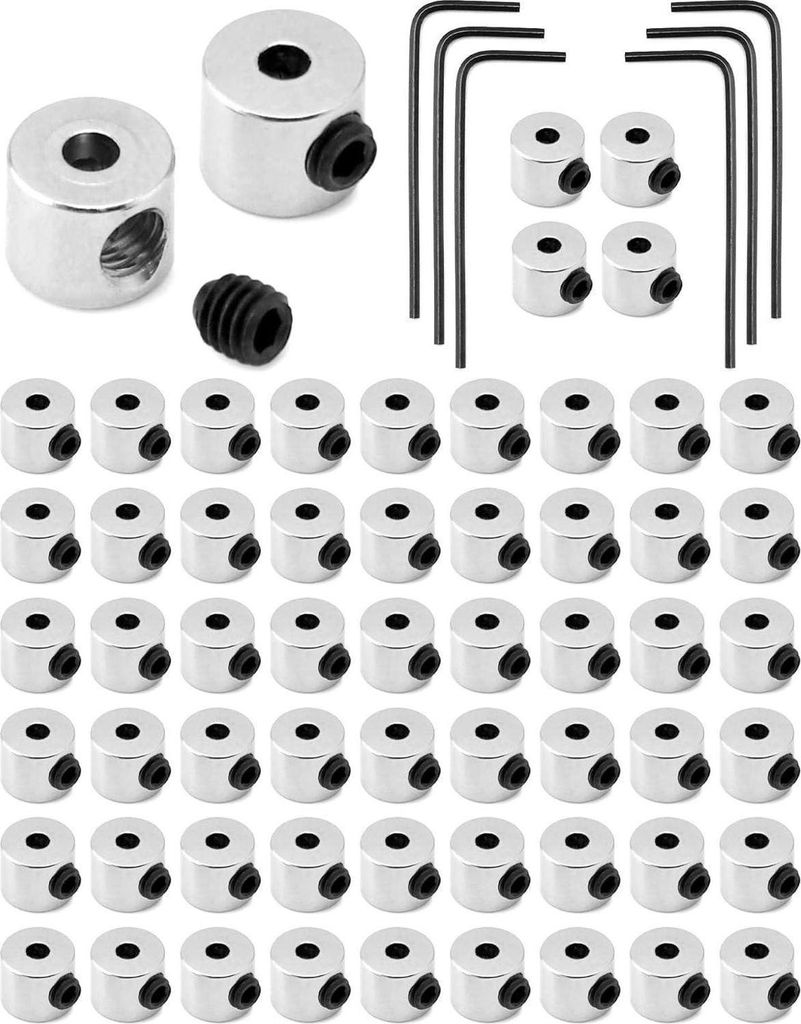 60er Pack Pin Keeper Pin Rücken Anstecker Verschluss 6 x 5 Produktbild 