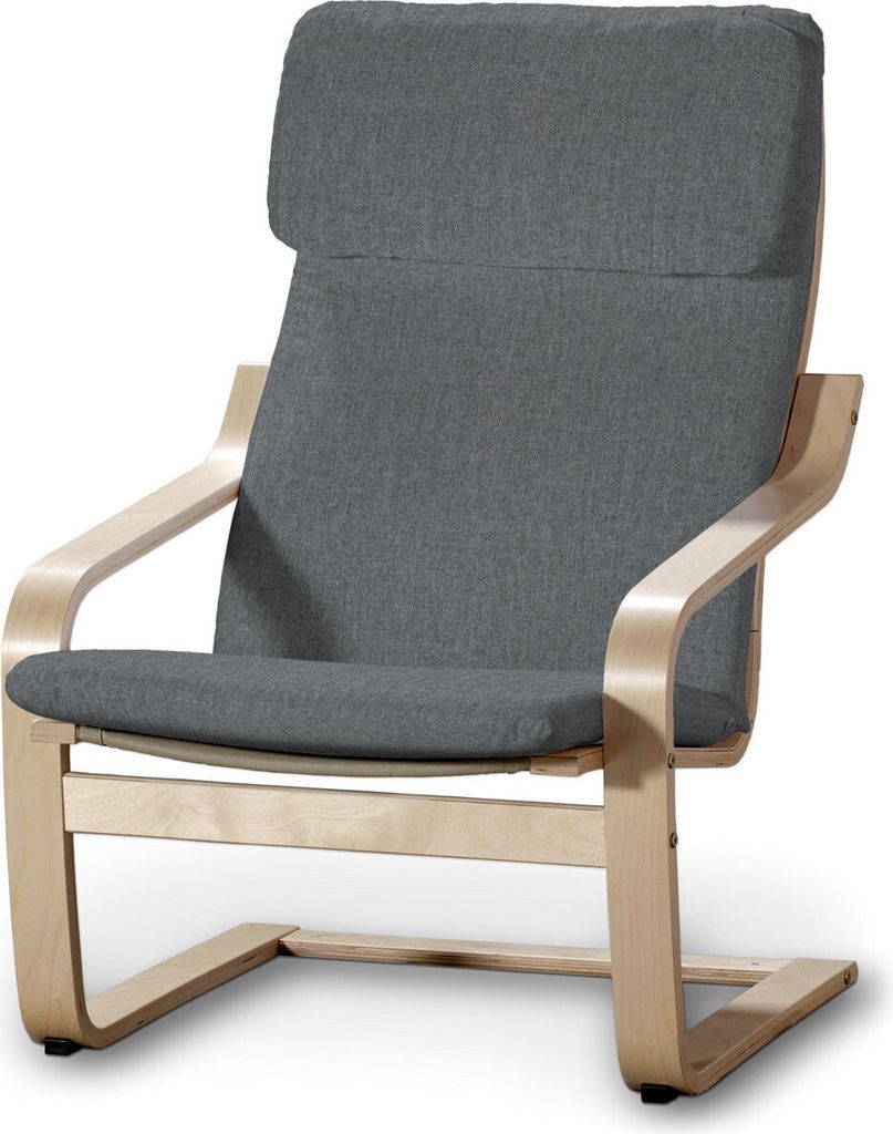 Dekoria Bezug für Poäng Sessel I, grau, Sessel Poäng