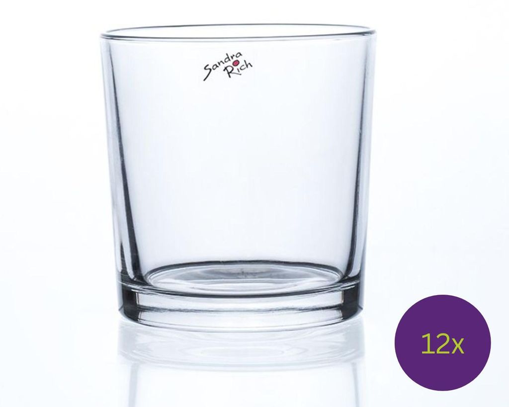 12er Set Teelichthalter, Dekogläser CYLI H. 11cm D. 9,5cm Produktbild 