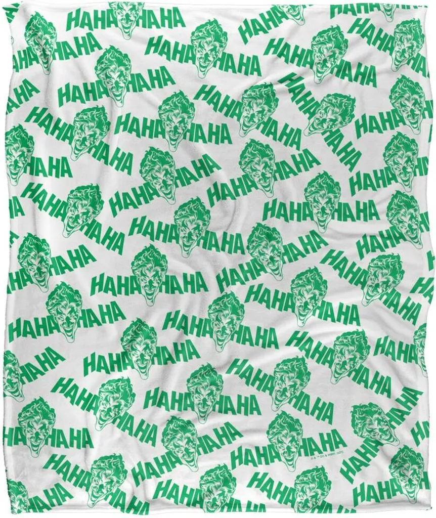 Batman Couverture HAHAHA TV18665 - Plaid Polaire Doux Multicolore