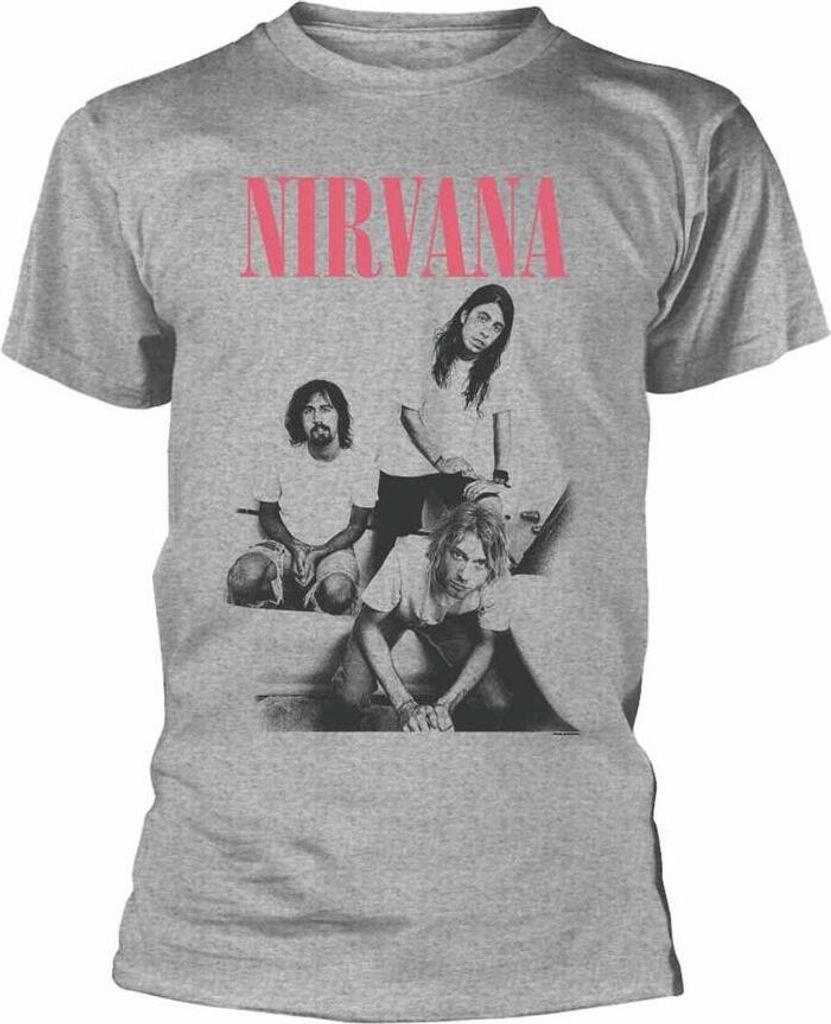 Nirvana - "Bathroom" T-Shirt für Herren/Damen Uni PH1311 (XL) (Grau)