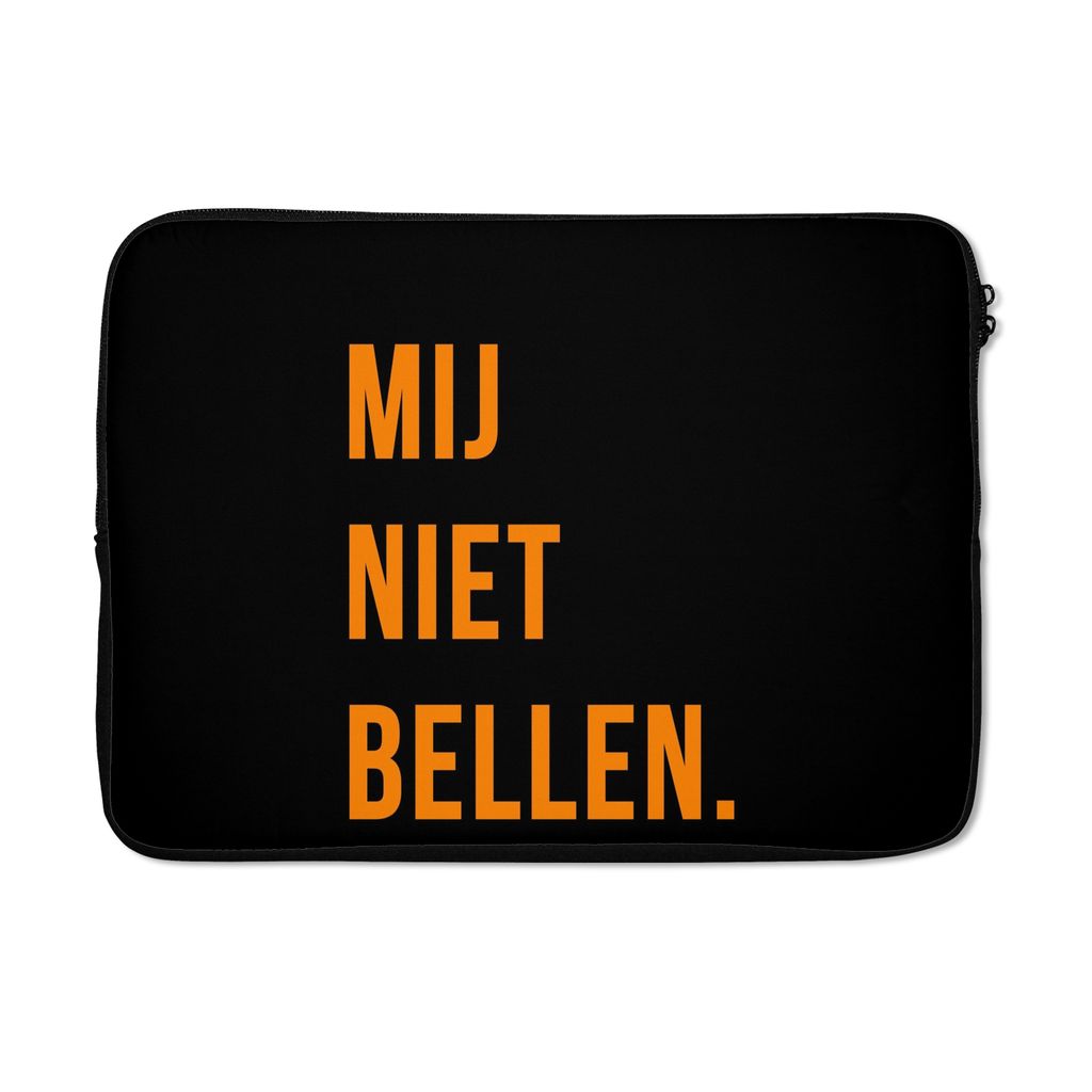 MuchoWow Laptop Hülle 14 ZollZitate - Sprichwörter - Ruf mich nicht an. - Orange - Schwarz Laptoptasche - Laptoptasche - Stoßsicher - Schutzhaube
