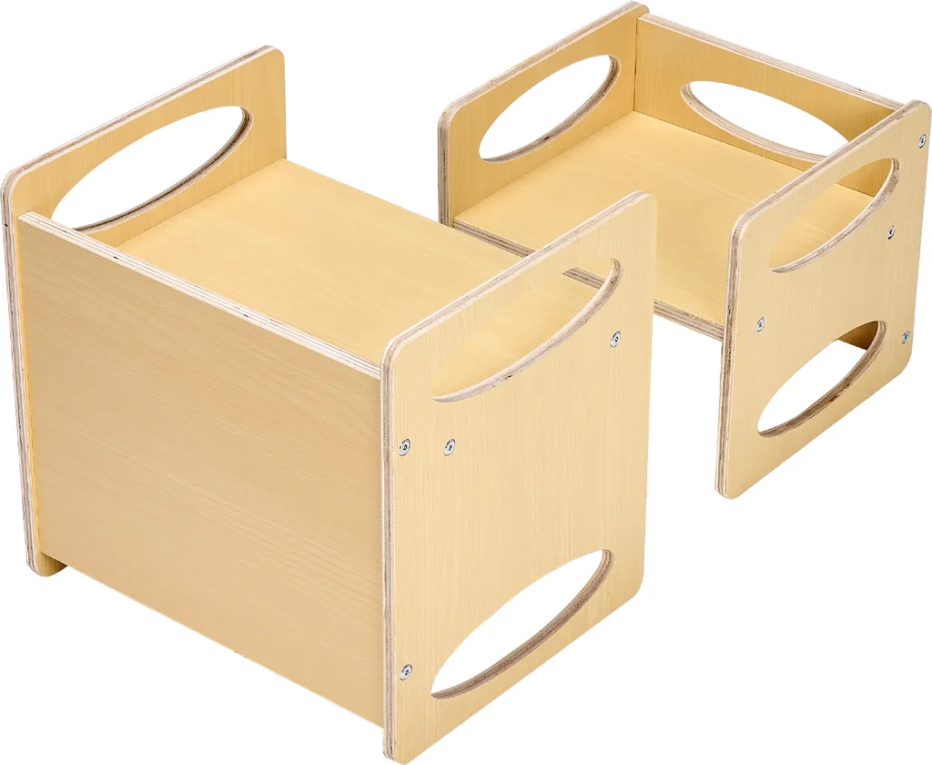 Ensemble table d'activités pour enfants et chaise en bois de hêtre