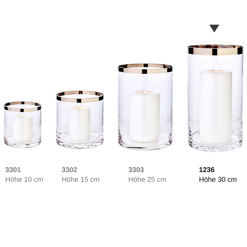 Windlicht Molly, mundgeblasenes Kristallglas mit Produktbild 2