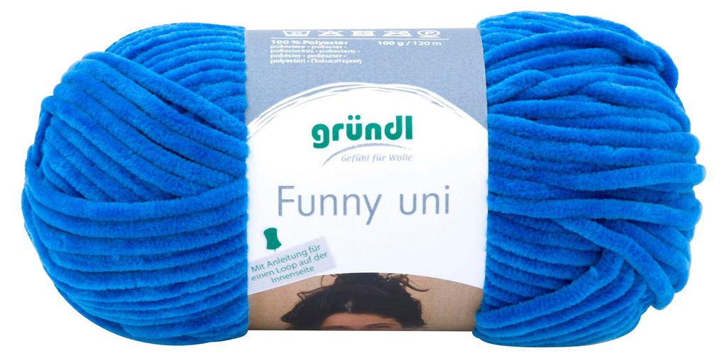 Gründl Chenillegarn Funny uni,100g/120m,Babywolle,100% Immagine del prodotto 