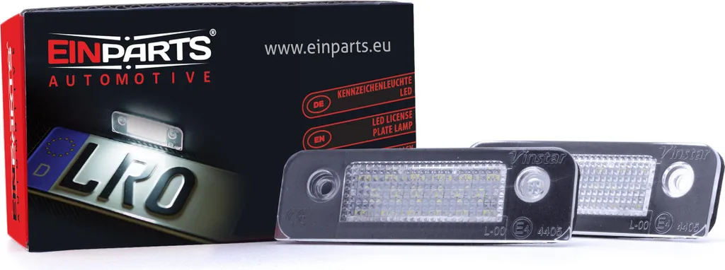 Eclairage plaque LED 6000K blanc pur 12V anti-erreur pour Ford Fiesta MK6