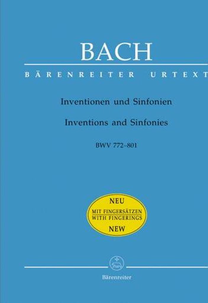 Inventionen und Sinfonien BWV 772-801, Klavier