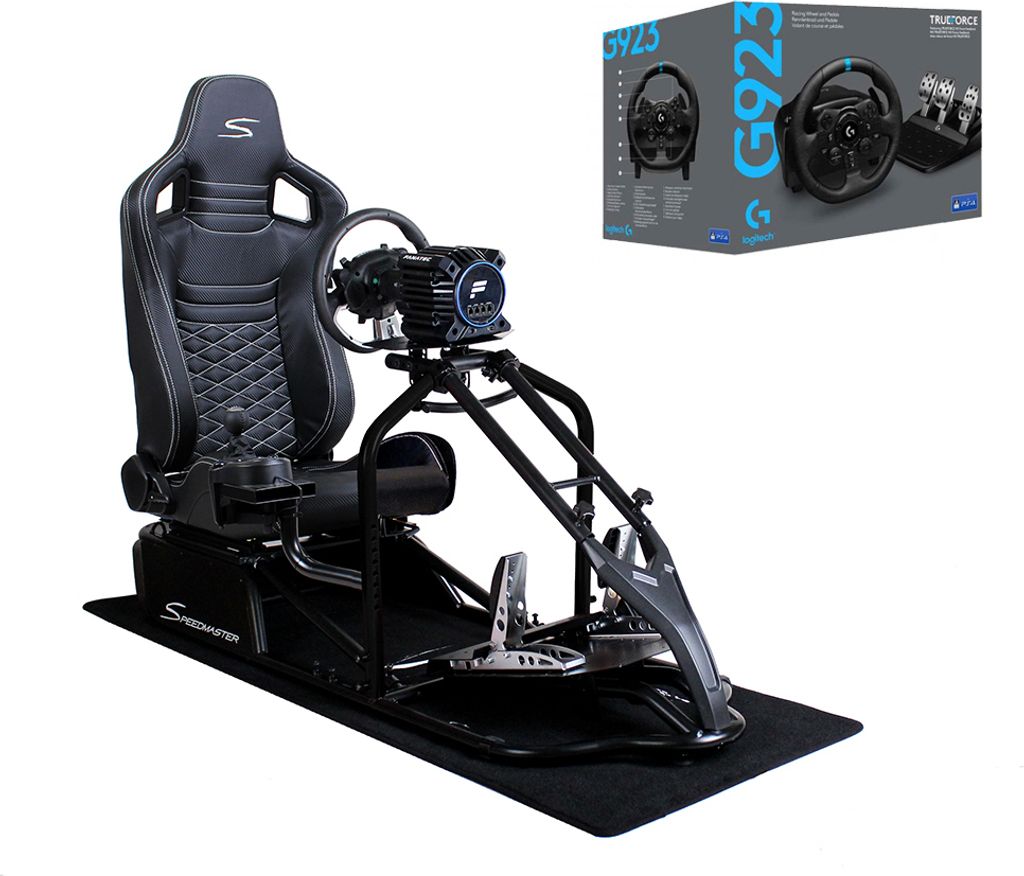 SIM Racing Cockpit Seat Pro Sim Rig SCHWARZ | Gaming Produktbild 
