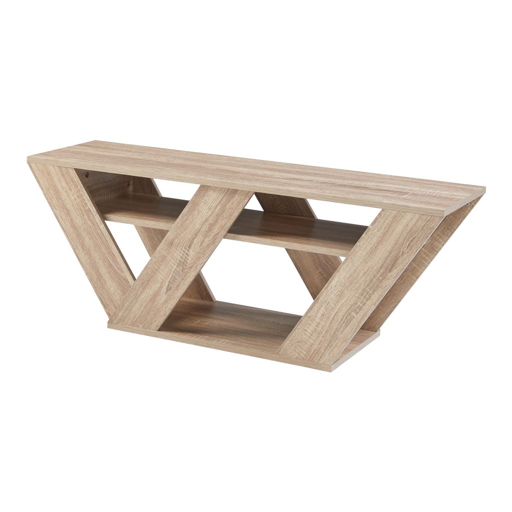 Tavolo TV 'Nome' 110x30x40cm effetto rovere Immagine del prodotto 