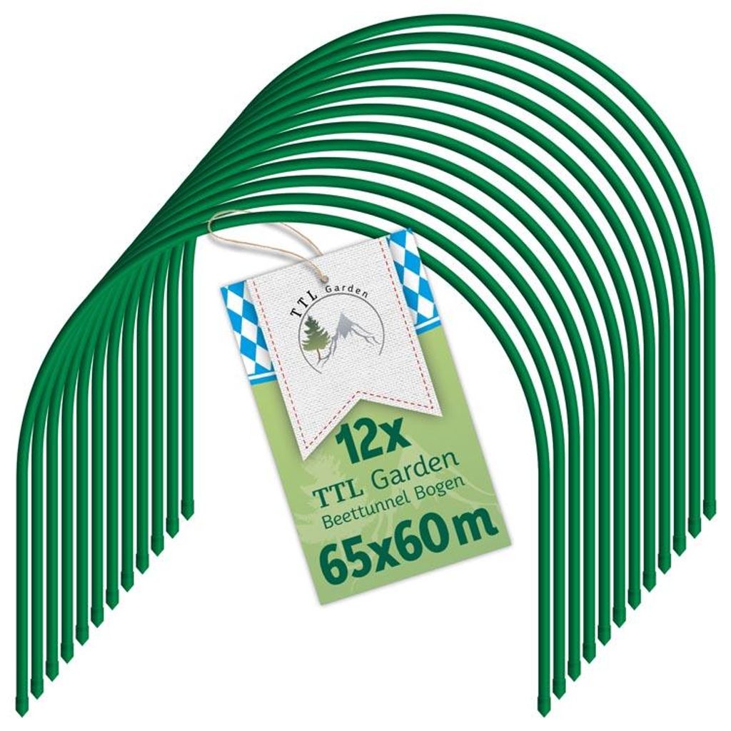 TTL GARDEN 12x Tunnelbögen 65x60cm – Folientunnel Bögen Produktbild 