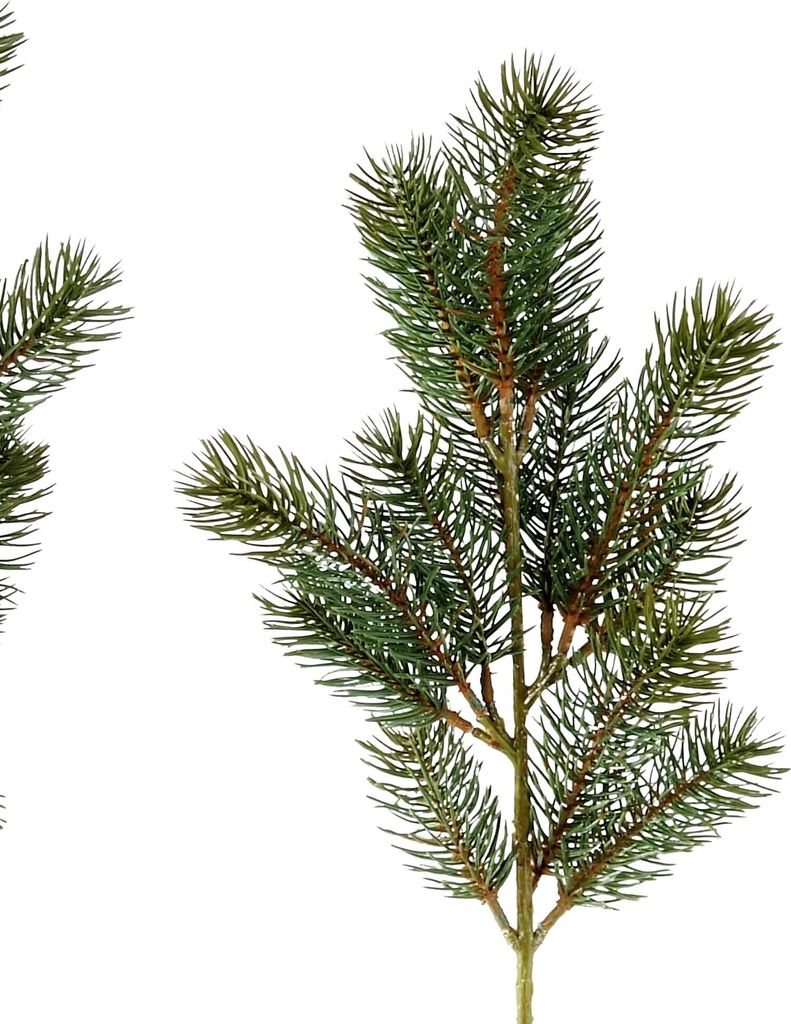 künstlicher Tannenzweig mit Draht H. 48cm grün Formano Winter