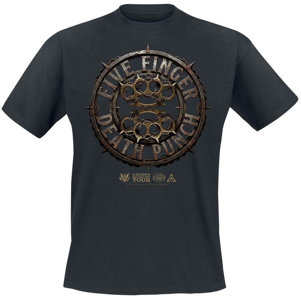 Five Finger Death Punch T-Shirt Herren Knuckles Mock Up 1 schwarz M