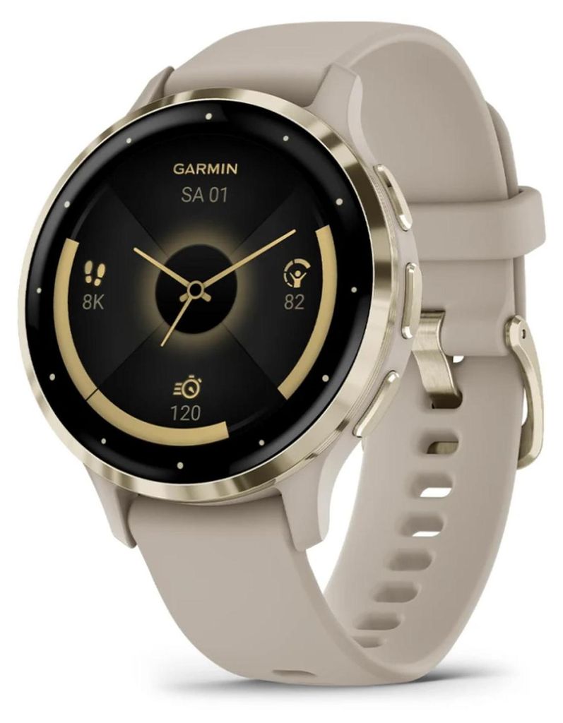 Garmin Venu 3S Smartwatch french gray/softgold Produktbild 