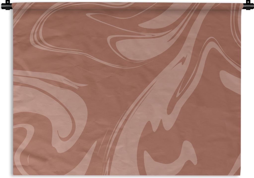 MuchoWow Wandteppich Wandbehang Marmor - Schokolade - Linie 60x45 cm Tapisserie Dekoration Wandtuch - Das Schlafzimmer