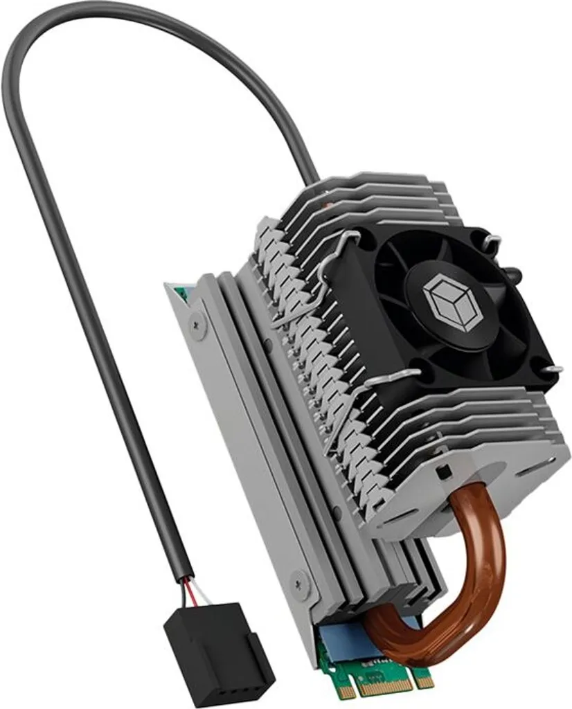 Stopper Surchauffe SSD M.2 Icy Box IB-M2HSF-705 Dissipateur avec Ventilo