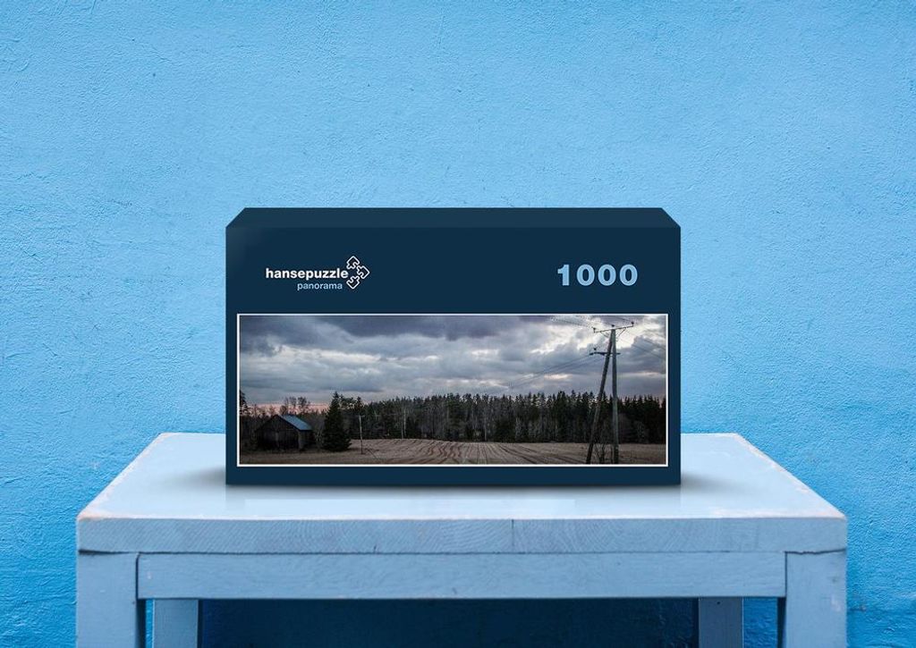 hansepuzzle 44427 - Feld Puzzle, 1050 Teile, Natur, 60,0 x 46,0cm mit hochwertiger Aufbewahrung, Kartonbox und wiederverschließbarem Beutel